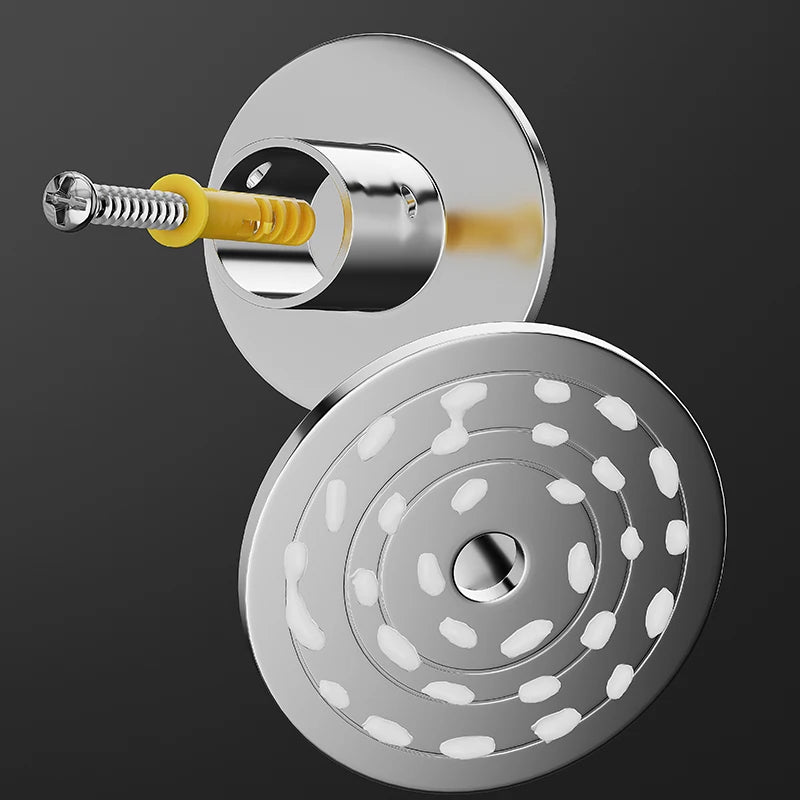Barre rideau de douche fixation