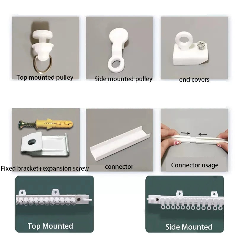 Rail rideau accessoires