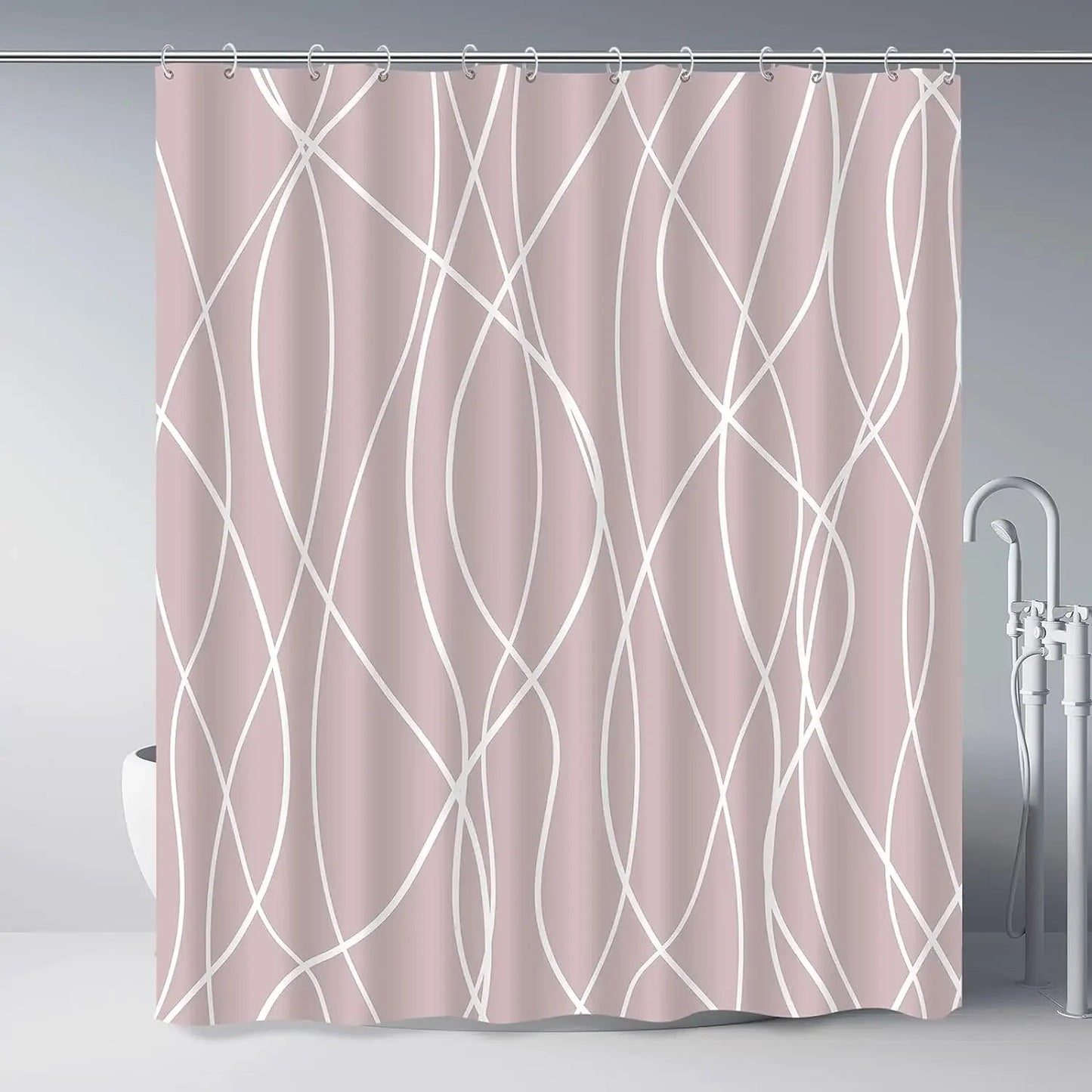 Rideau de douche Rose