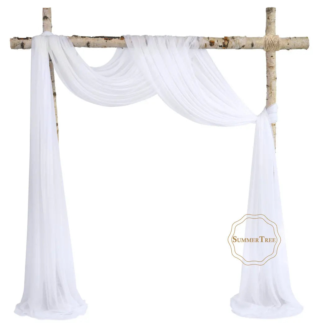 Rideau de mariage blanc