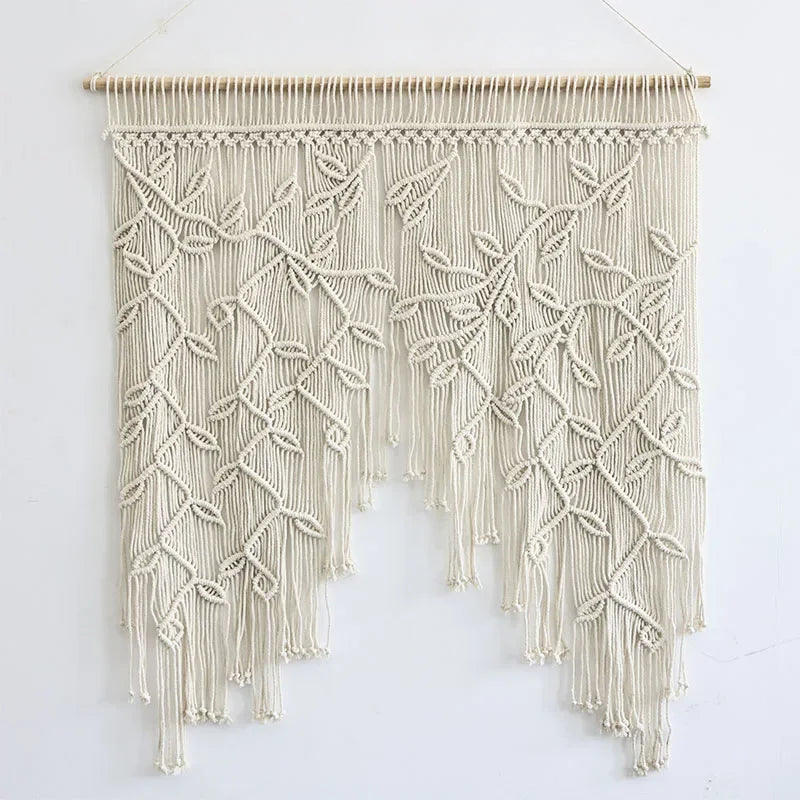Rideau macramé