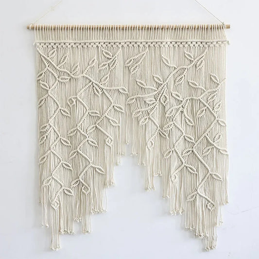 Rideau macramé