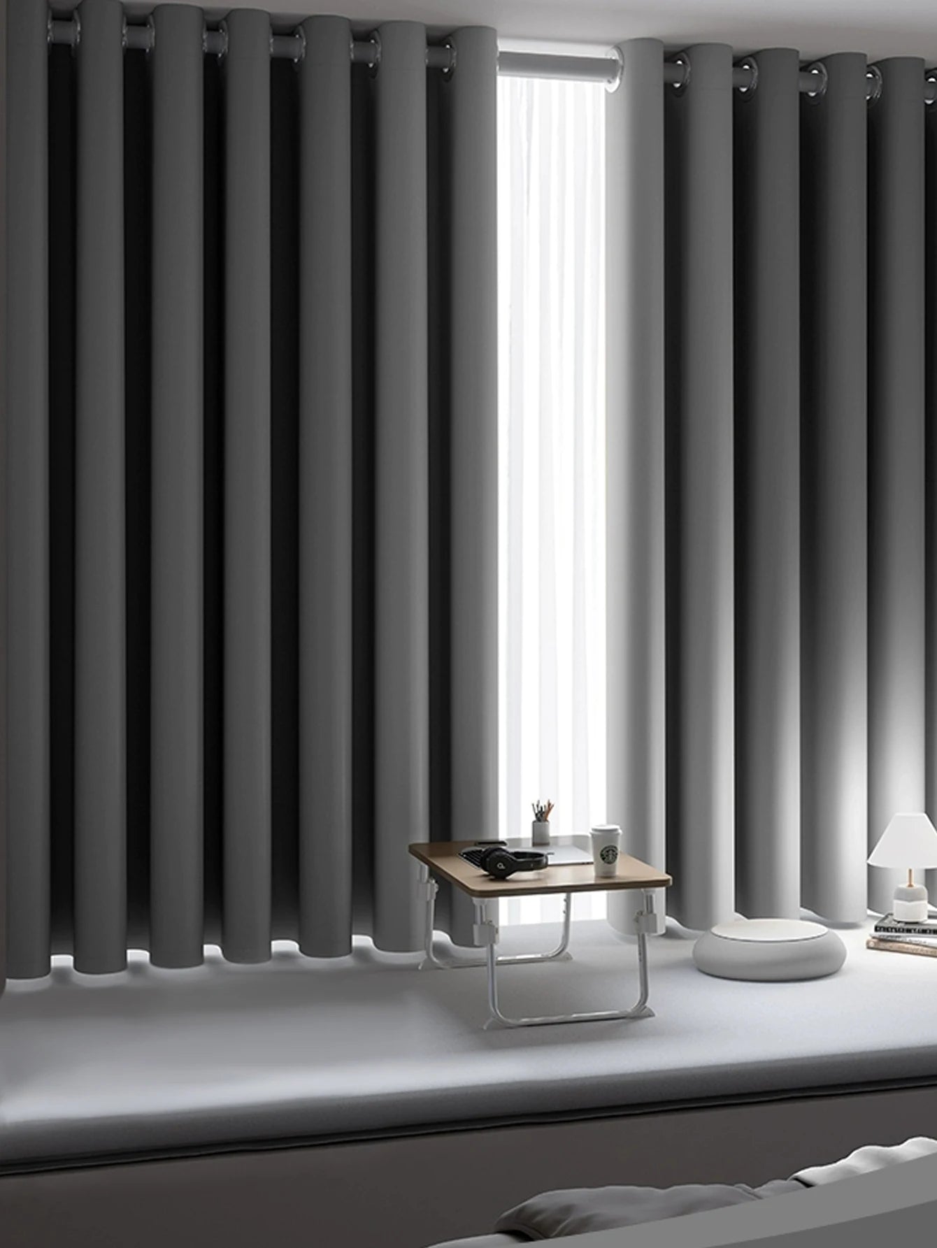 Rideau occultant gris anthracite
