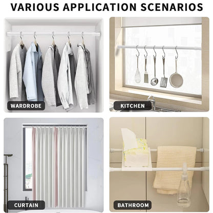 Tringle rideaux extensible avec accessoires