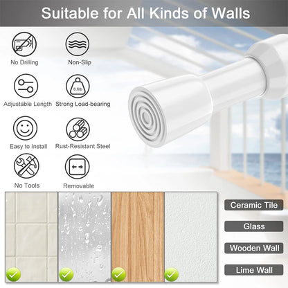 Tringle rideaux extensible support
